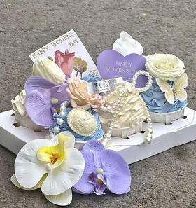 女神节纸杯蛋糕（鲜花和插件随机）