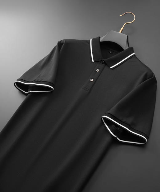 【棉质】【DDA】大依优型大码翻领短袖POLO衫商务休闲透气半袖夏季上衣 商品图3