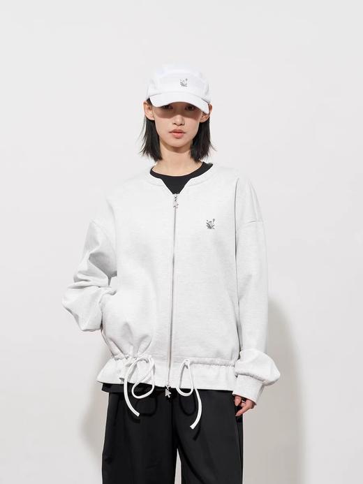 FMACM/WY2501/抽绳收腰破缝圆领开衫卫衣 商品图0