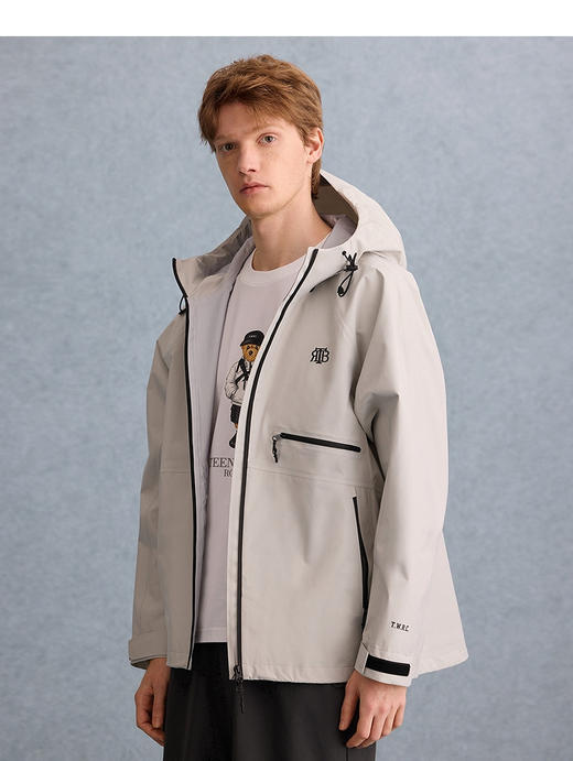【潮流主推】【王星越同款】TeenieWeenie小熊男装连帽外套2025春情侣户外夹克TNJJ2523S1K 商品图5