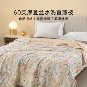 雅芳婷60支摩登丝夏薄被夏季凉感被子可水洗空调被丝滑透气夏凉被