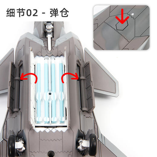 【中航工业官方正品-长春航展、九三阅兵纪念品】 特尔博1:72歼20隐形战斗机模型丨合金仿真军事模型丨收藏精品丨送礼佳品丨家居摆件 商品图2