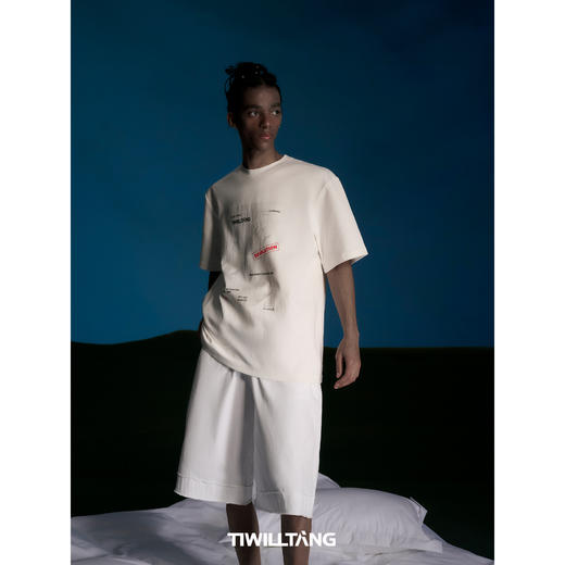 启世录TIWILLTANG“渐域涣制”毛边针织套装无袖背心 商品图2