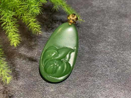 【御珠宫坊】金镶碧玉花牌 商品图7