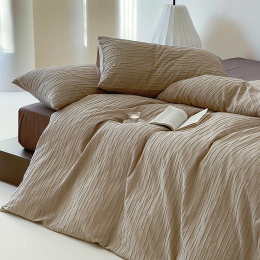 多喜爱 纯棉 水洗棉 套件 提花四件套 星河-燕麦 商品图2