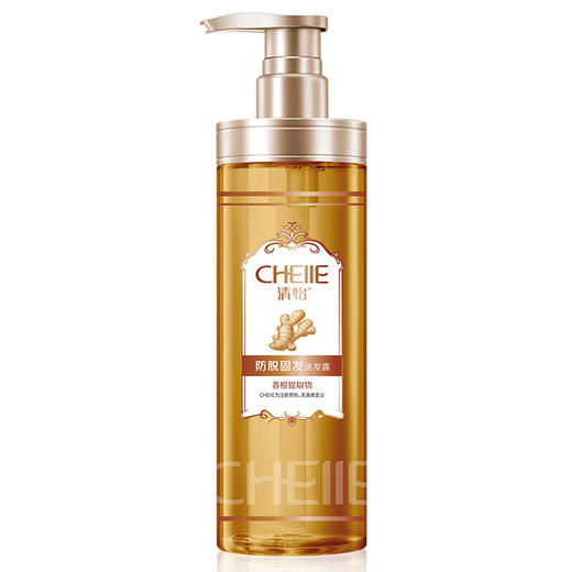 清怡防脱固发洗发露500克防脱小金瓶 透明 商品图0