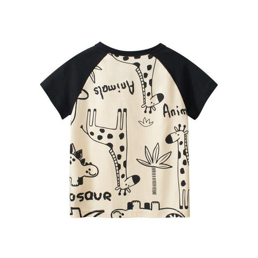 童装男童短袖夏季新款卡通恐T恤儿童插肩上衣    27kids-9A001 商品图4