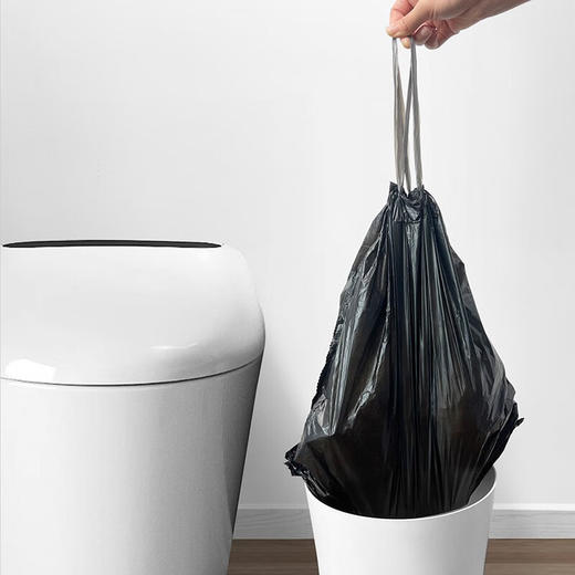 【分仓直发包邮】柚家抽绳式垃圾袋（标准款）15只*5卷*3组 商品图6