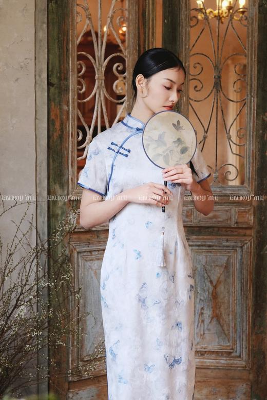 【门店同款】ENJOY春季云敛-春光推盏春日蝶序中式旗袍 162146352 商品图7