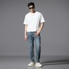 PINLI品立2025春夏新款潮牌修身水洗牛仔裤男士百搭休闲小脚长裤GD252116163 商品缩略图4