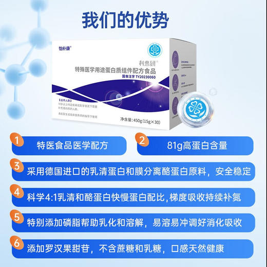 怡补康特殊医学用途蛋白质组件配方食品 商品图4