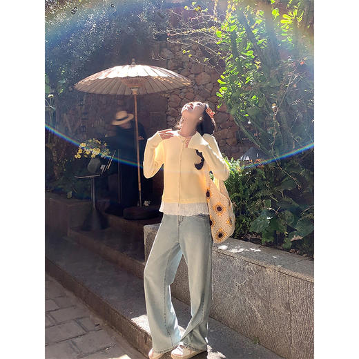 <曾小咸推荐>现货秒杀！微信超特价！下摆蕾丝花边针织开衫 日常159.99 立减70 秒杀89.99！ 商品图2