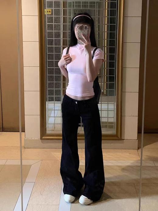 <曾小咸推荐>  黑色微喇牛仔裤 日常159/件 活动价129.99/件！！ 商品图2