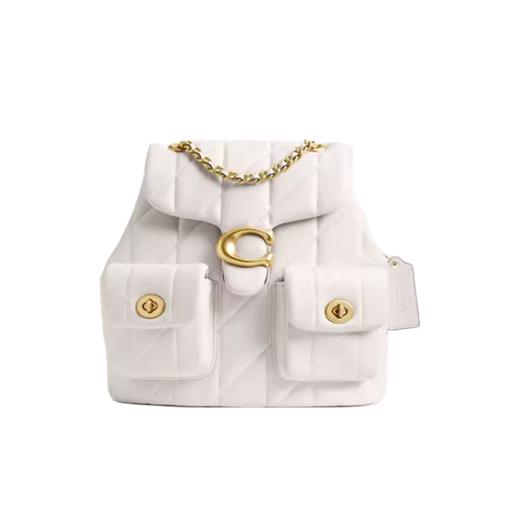 【品牌授权】【礼盒礼袋】COACH蔻驰女士菱格纹绗缝TABBY小香风奥莱双肩包 商品图11