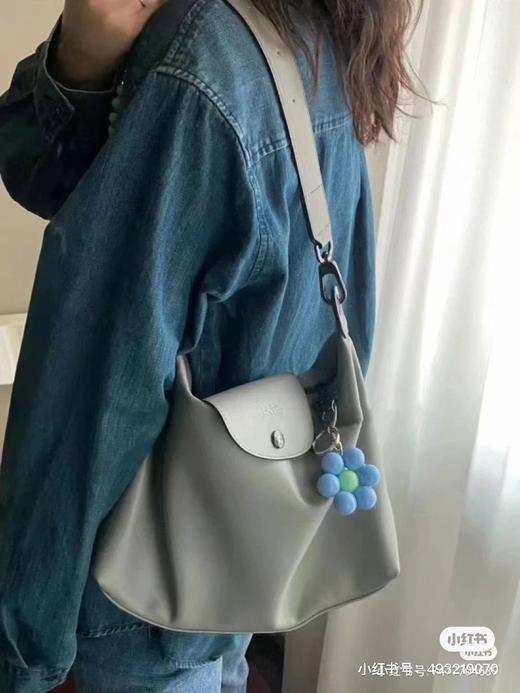 纯原珑骧牛皮百搭通勤腋下包单肩斜挎休闲女包邮差包大容量购物袋 商品图4