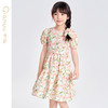 笛莎千与2025夏季新款女童甜美花朵印花短袖棉布连衣裙 商品缩略图2