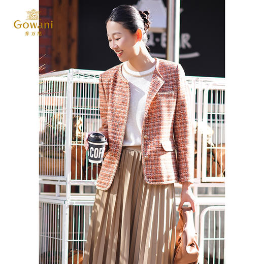 小香风气质乔万尼秋季新款短外套经典高级感设计EM3B355 商品图1