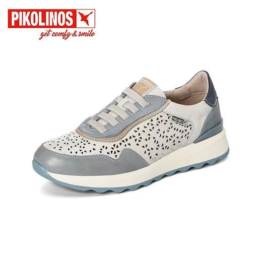 【Pikolinos】  B3F |  派高雁25春季牛皮深口圆头松紧带拼色运动鞋PS255302 商品图1