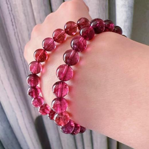 7mm-8mm多圈全色红碧玺手串 商品图4