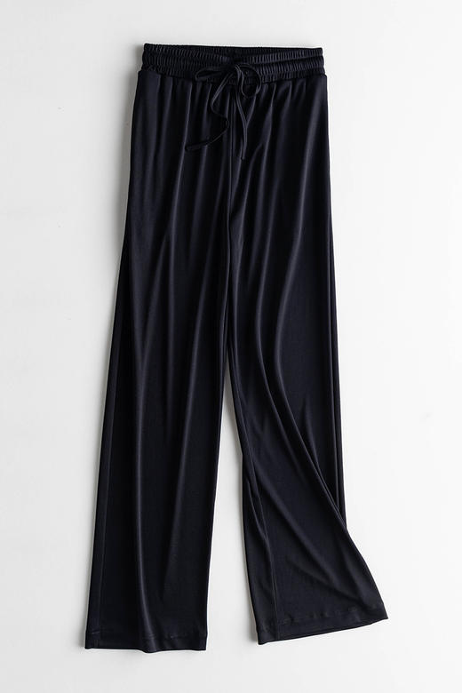 刚需款丨醋酸 丝滑凉感 针织高腰阔腿裤 商品图7