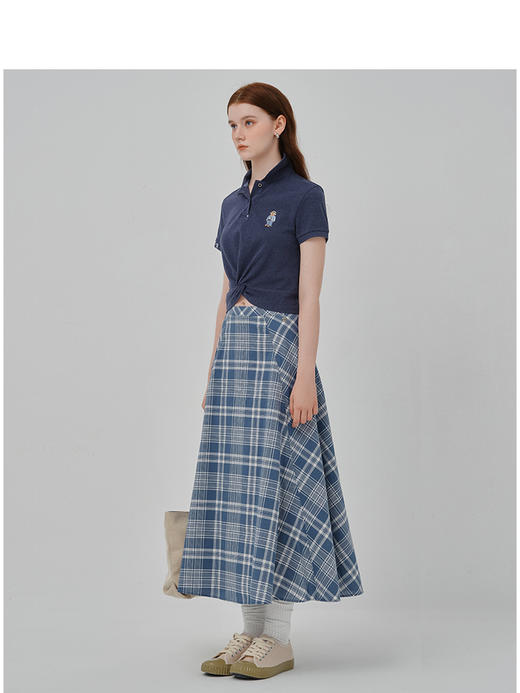 Teenie Weenie小熊卡通短袖POLO衫女夏季女t恤TTHA256301N 商品图2