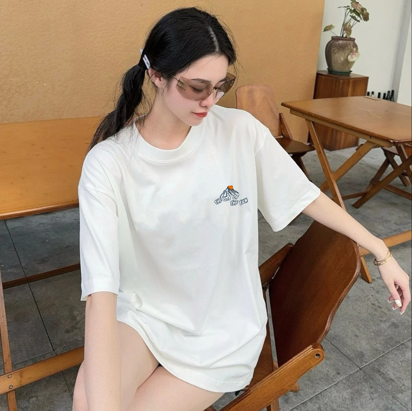 【89元任选3件，单件不发货】蕙莱印花纯棉t恤