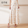 EITIE爱特爱高级感垂坠缎面晕染印花开叉长裙半身裙夏季新款B2506602 商品缩略图0