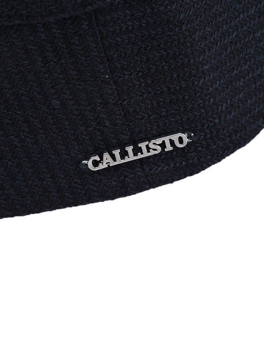 callisto藏青亚麻混纺帽子 商品图3