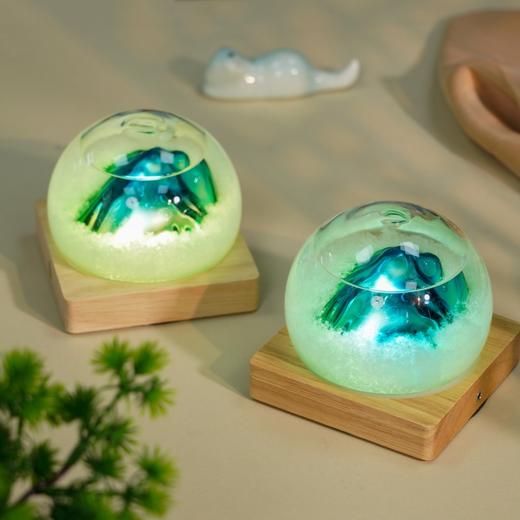 【千里江山气象瓶】天气瓶既能预报天气，也是唯美摆件，更是温馨夜灯，瓶体为高硼硅玻璃材质，做工为人工吹制，做工精细精美 商品图2