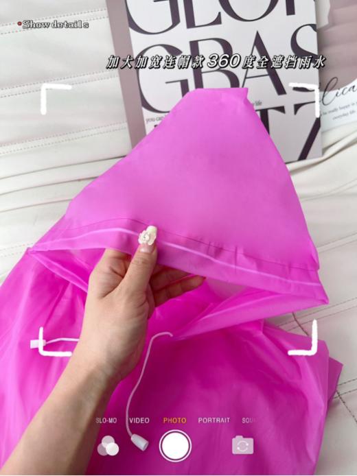 🌸大暴雨随身带！！【高品质版本！！夏日多巴胺EVA环保雨衣 】💰19.9包邮📦直接买一送二！加大加厚！ 👏在雨季来临之际，提前备上！ 商品图7