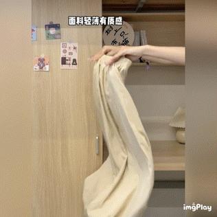 【可盐可甜百搭慵懒风褶皱山本裙】上身绝美!十分优雅撩人 拉长视觉效果 主打一个超柔软十超凉快十超显瘦! 肌理感面料，不起球不易皱! A字版型遮胯宽! 商品图1