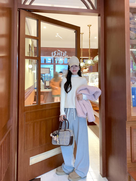 <曾小咸推荐> 3纯色木耳边加绒打底衫 商品图5