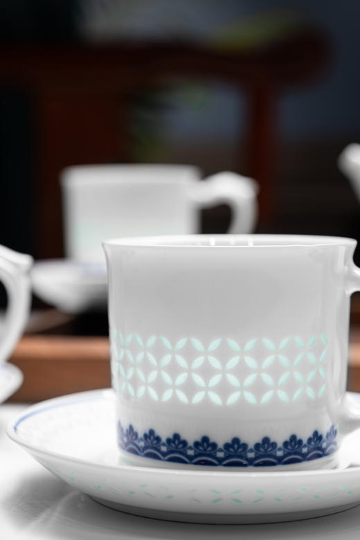 富玉  | 景德镇青花玲珑陶瓷茶器清幽茶咖具 商品图3