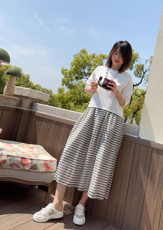 westory真皮厚底增高网面老爹鞋女款高级感圆头运动56141 商品图5