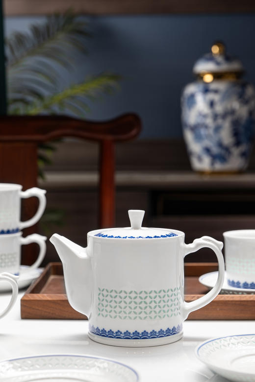富玉  | 景德镇青花玲珑陶瓷茶器清幽茶咖具 商品图1