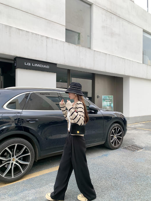 <曾小咸推荐>刺绣条纹短款针织开衫 日常169.99/件 立减80 秒杀89.99/件！！ 商品图10