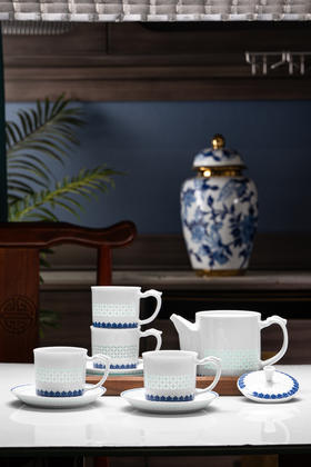 富玉  | 景德镇青花玲珑陶瓷茶器清幽茶咖具
