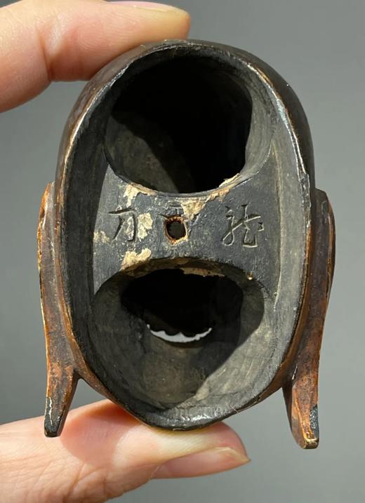 木雕髹漆戏偶罗汉头像，顺丰包邮 商品图11