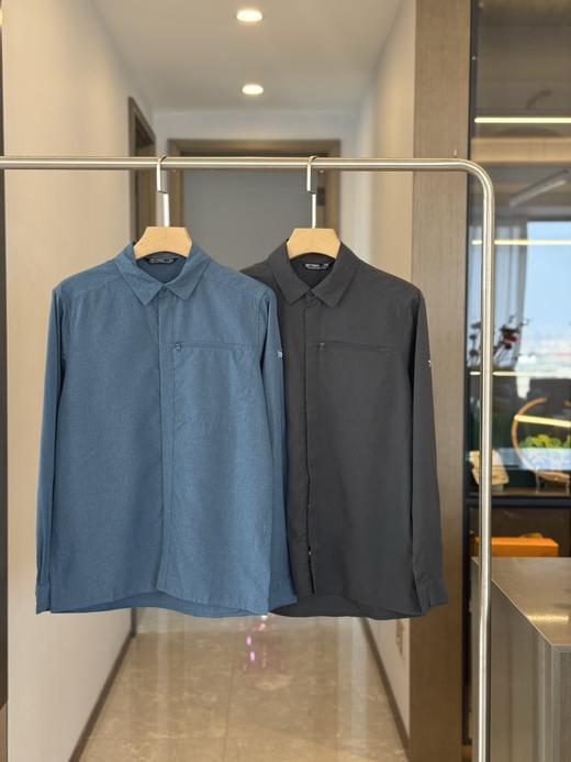 点此购买 始祖鸟春秋季男士梭织商务休闲速干衬衫衬衣 bk 311172 商品图0