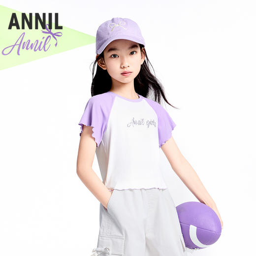 女童短袖针织衫夏季新款安奈儿童装实体店同款AG521653 商品图0