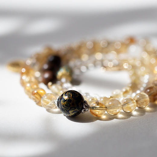 「UP · 时来运转」黄色系手串（三圈）/可作项链 商品图2