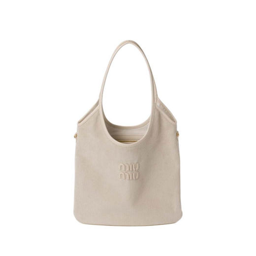 MIU MIU缪缪 IVY 刻字徽标 织物 托特包Tote包购物袋手提包 常规 女款（CB） 商品图0