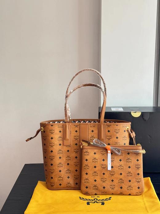 D030633大容量日常通勤老花加长肩带托特包单肩包 商品图4