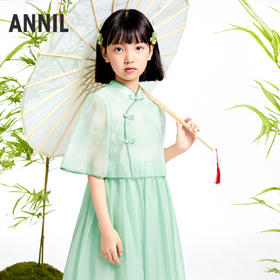 女童短袖连衣裙夏季新款安奈儿童装实体店同款AG523609