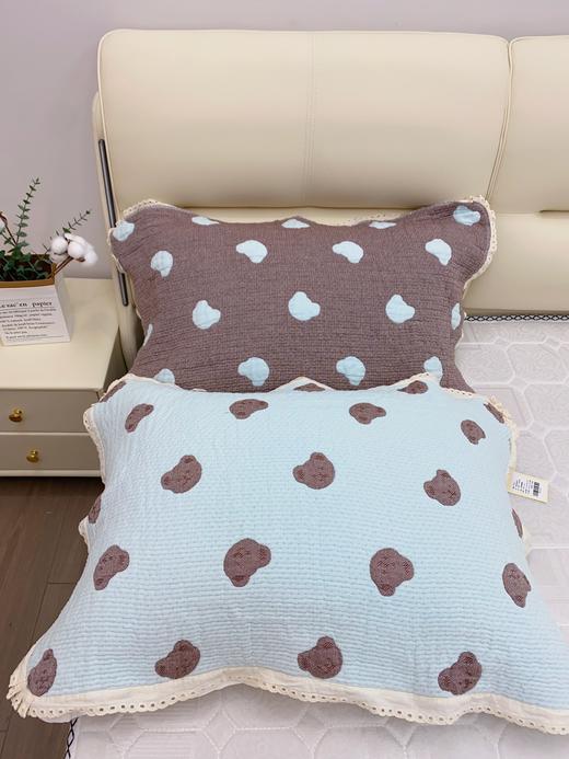 松植屋轻羽棉纱枕巾/枕套100%全棉纱布A类新疆长绒棉纱布正反两面可用吸湿透气四季通用 商品图8