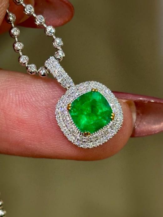 1.2ct糖塔祖母绿吊坠 商品图1