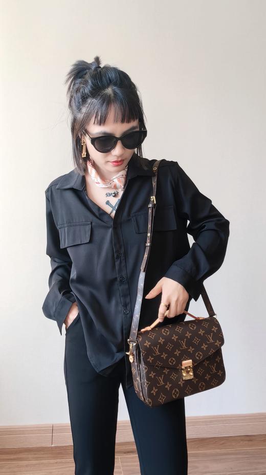 简约假兜V领翻领设计好打理基础百搭衬衫 商品图7