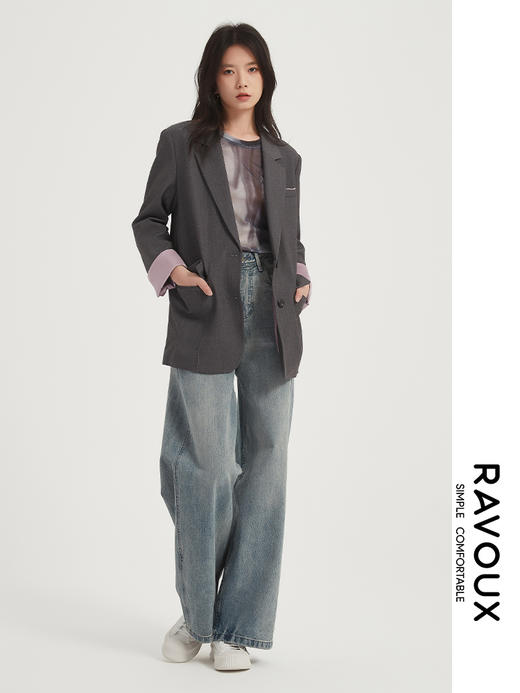 271199912复古直筒牛仔裤 商品图3