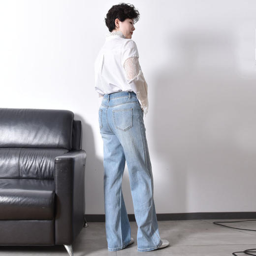 SAINT L’UCK/圣媛女装直筒牛仔裤SA125C02 商品图3