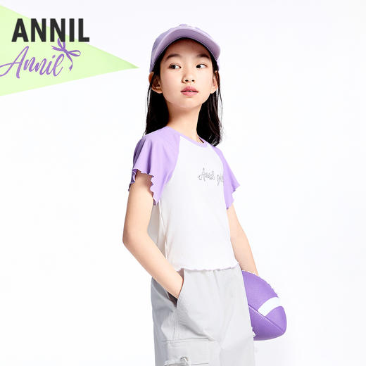 女童短袖针织衫夏季新款安奈儿童装实体店同款AG521653 商品图2
